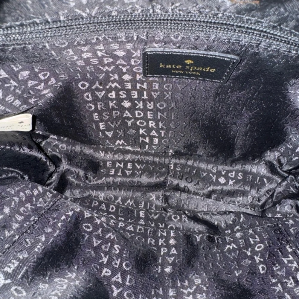 KATE SPADE Mindy Black Avenue Canvas Crossbody Camera Bag
